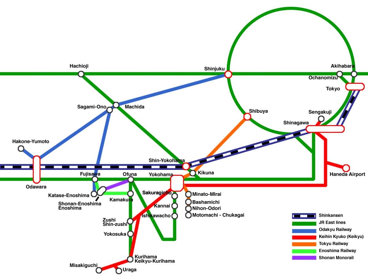 Yokohama mappa linea