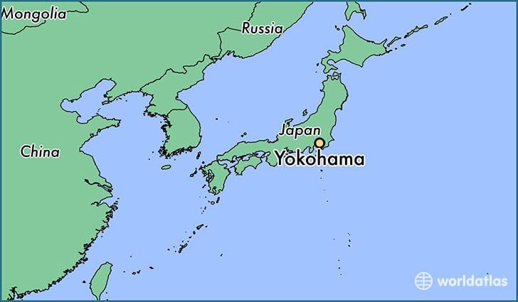 Mappa di Yokohama