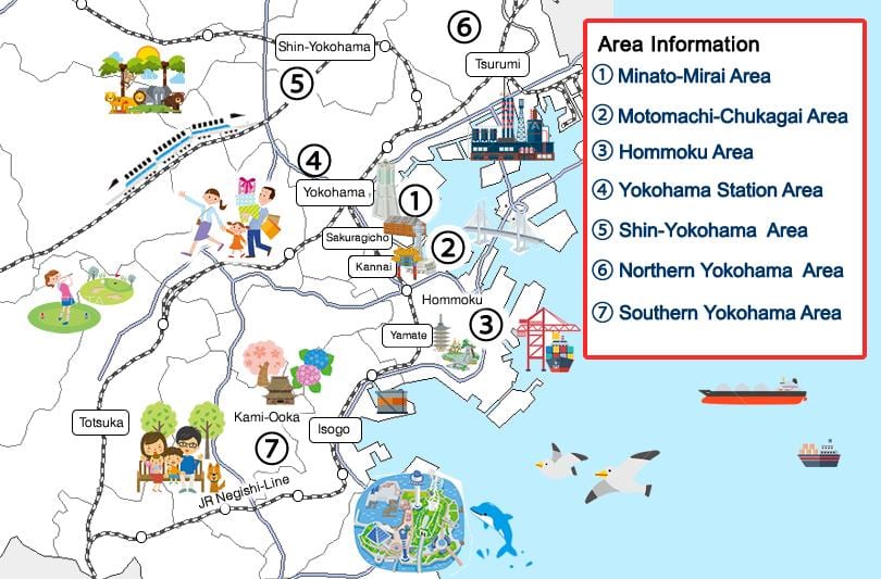 Yokohama mappa visite turistiche