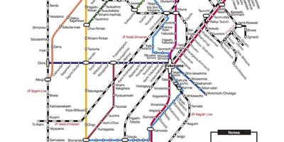 Shin Yokohama stazione mappa