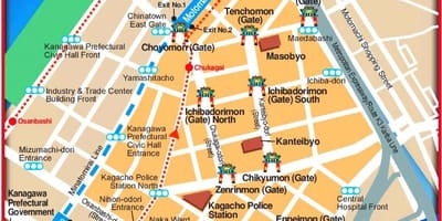 Mappa di Yokohama chinatown