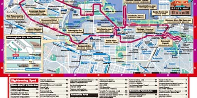 Tokyo, Yokohama la mappa