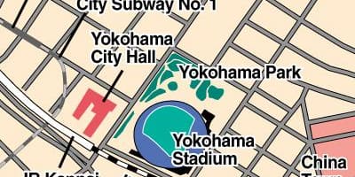 Mappa di Yokohama stadium